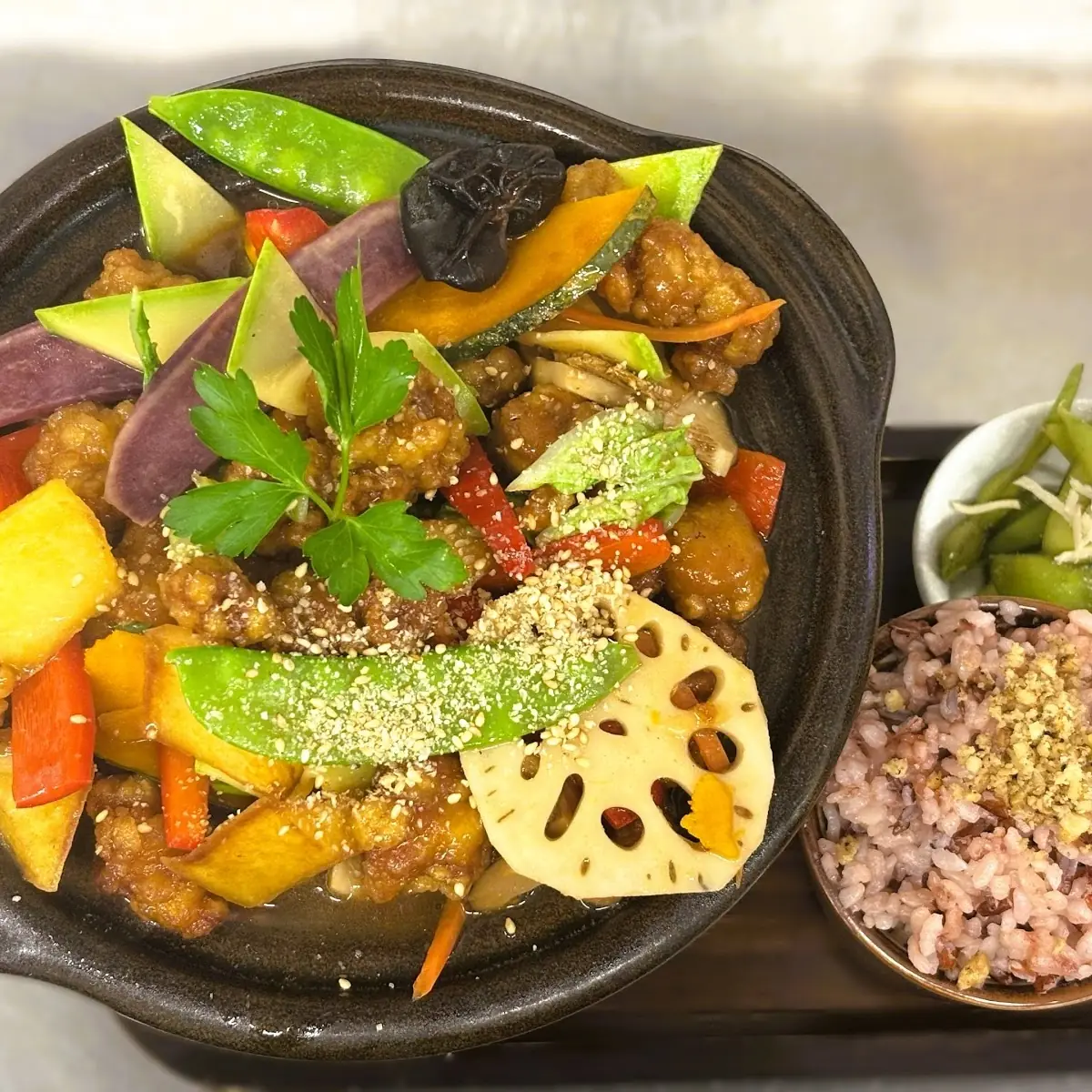 vegan schmortopf mit tofu 豆腐野菜の煮込み